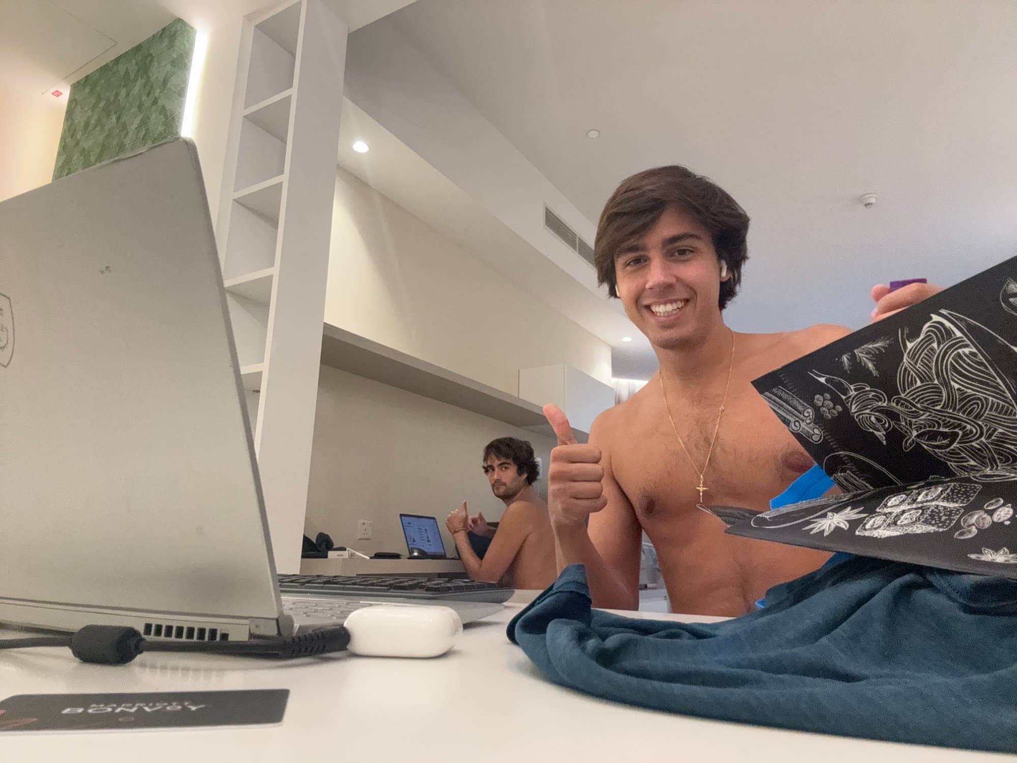 2 AM. Marriott hotel. Peak startup glamour.